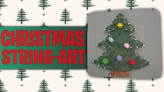 HOW TO MAKE CHRISTMAS STRING-ART - CHRISTMAS TREE
