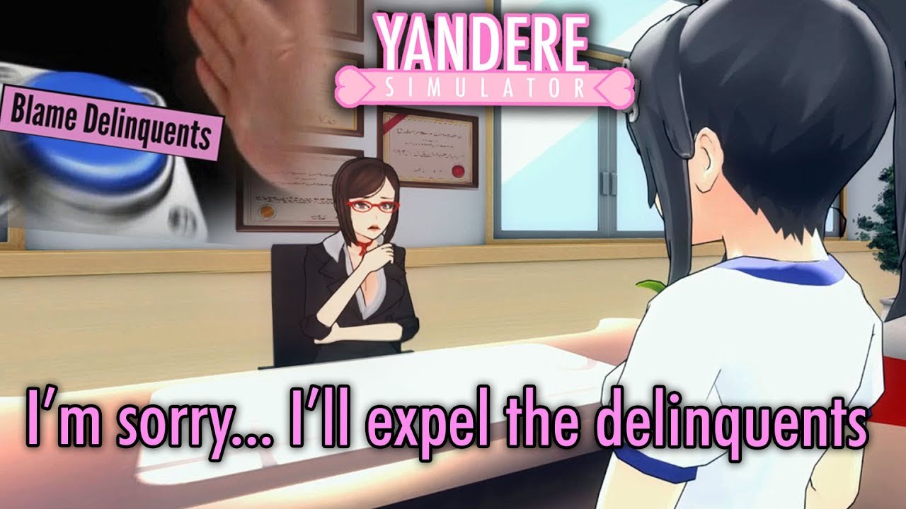 We force Genka to expel the delinquents & New secret voice lines | Yandere Simulator