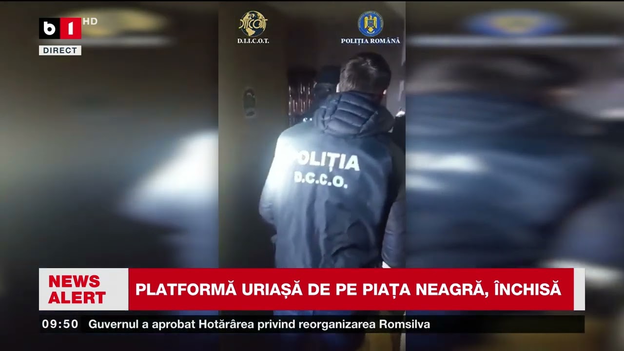 DIICOT, ÎMPREUNĂ CU FBI ȘI EUROPOL, OPERAȚIUNE MAMUT: PLATFORMĂ URIAȘĂ DE PE PIAȚA NEAGRĂ ÎNCHISĂ