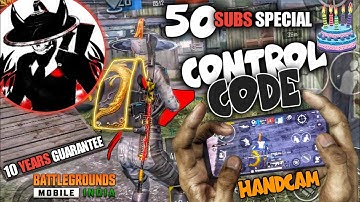Solo Rush Control Code | Handcam | 5 Finger Claw Pubg mobile | 50 SUBS SPECIAL ❤️ | It