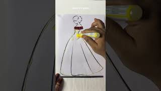 Silver and red glitter fashion designer dress #shorts #diy #trending #art #viral #shortsfeed