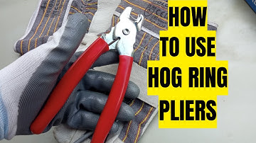 How to Use Hog Ring Pliers The Right Way | Swpeet Hog Ring Pliers Kit #pliers