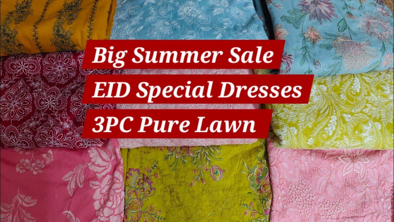 Летняя распродажа к празднику Ид: платья из чистой хлопковой ткани.