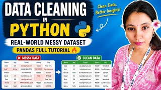 Data Cleaning in Python (Real-World Messy Dataset) | Pandas Full Tutorial 🔥
