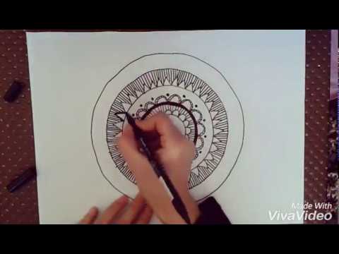 Kolay Zentangle Cizimi 2 Mandala Art Kendin Yap How To Draw