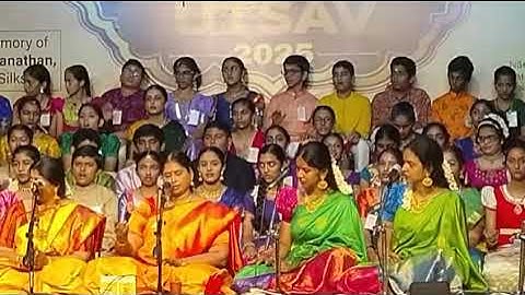 SSK music students performing with Dr. Nithyashree and other stalwarts 