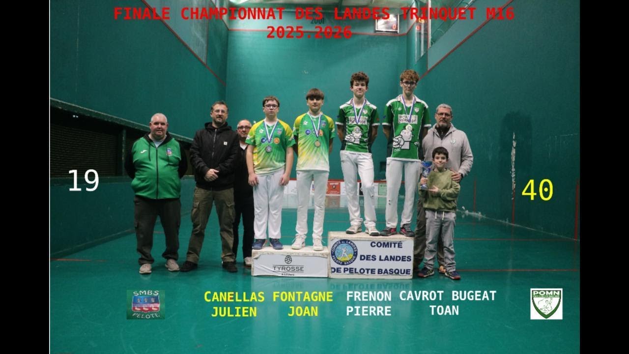 FINALE CHAMPIONNAT DES LANDES TRINQUET M16 2025.2026