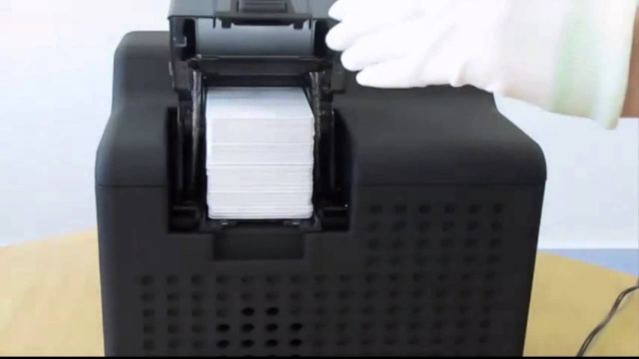 Fargo HDP5000 ID Card Printer How to Load Cards YouTube