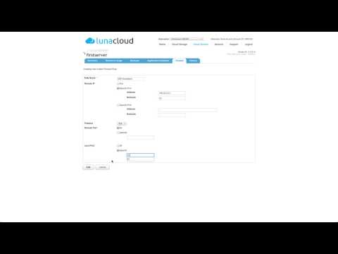 How to create firewall rules on a Lunacloud Cloud Server
