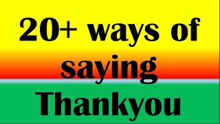 Famous 20+ ways of saying Thank you | Different ways of saying Thank you Profile