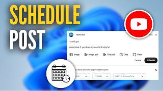 Details How To Schedule Community Post On Youtube Guide