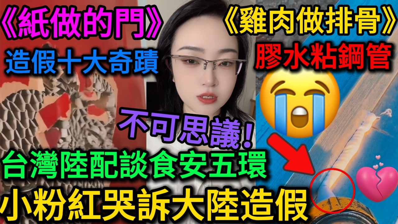 台灣陸配談《台灣食安五環》，大陸造假震驚小粉紅，小粉紅哭訴紙做的門？雞肉做的排骨？膠水焊接鋼管？豬耳朵都有假的？台灣也有食安黑歷史？蘇丹紅/康師傅/小粉紅羨慕台灣食品安全｜老范 Mr Fan
