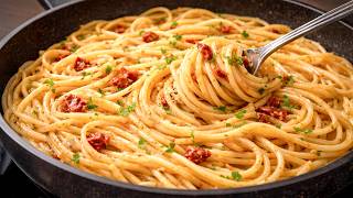 10 Dakikada Inanılmaz Lezzetli Sicilya Spagetti Akşam Yemeği Için Kolay Makarna Tarifi