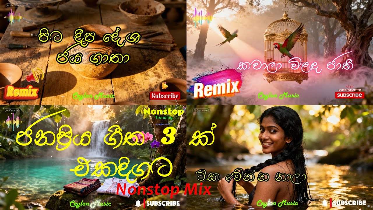 නිදහසේ එක දිගට අහන්න සුපිරිම සිංදු ටිකක් | Sinhala Medley | Bhangra Nonstop 2 #bhangraremix #remix