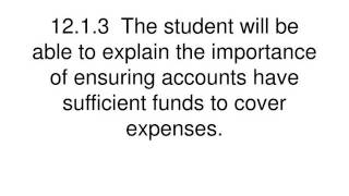 12.  INMATE MONEY ACCOUNT