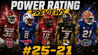 2026 College Football Rankings #25-21: Oklahoma, Missouri, Florida, Louisville & SMU Breakdown