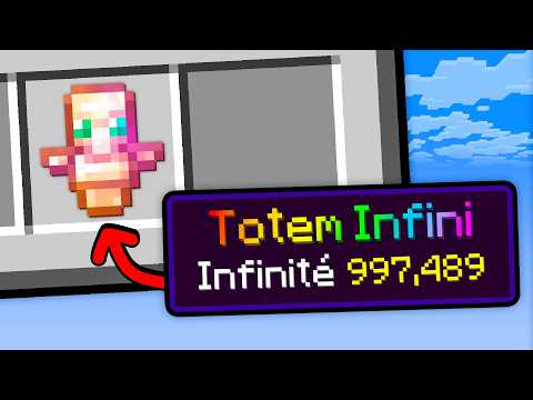 Minecraft, mais je peux mettre Infinité sur TOUT les ITEMS !
