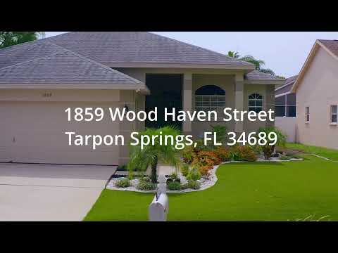1859 Wood Haven Street, Tarpon Springs, FL home video tour