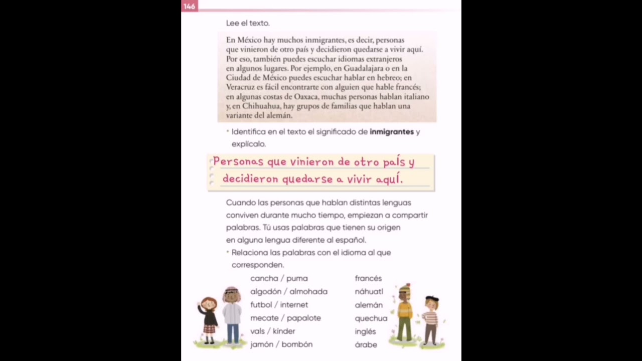 Lengua materna página 146. Segundo grado - YouTube