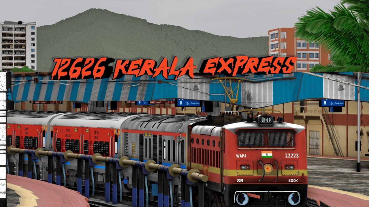 ⚡12626 Kerala Express  | High Speed | MSTS 4K #msts #SRG1512