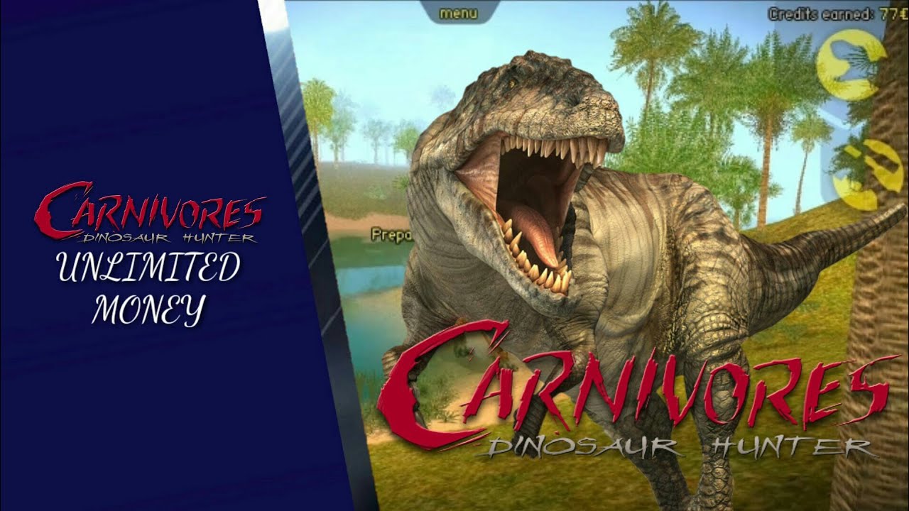 CARNIVORES DINOSAUR HUNTER v1.8.9 MOD (UNLIMITED MONEY) (ANDROID) YouTube