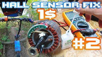 Escooter How to fix damaged Hall Sensor 🛠 Hard test 💥 PVB 60 🚀 Sliding over fallen Tree 😎 Part 2