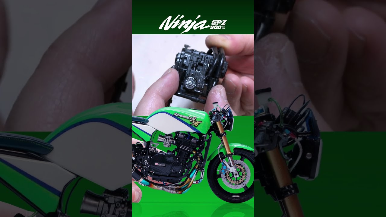 まささん専用 マニホールドを作る。#aoshima #1/12 #kawasaki #GPZ900R #Ninja