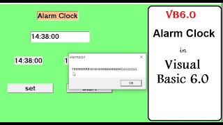 Alarm clock  application in visual Basic 6.0 screenshot 4