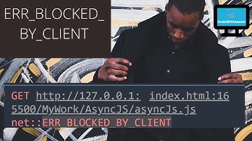 Fix Web page Error (ERR BLOCKED BY CLIENT) with  an extension | Code with Azeem