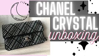 UNBOXING  Chanel Classic Flap Swarovski Crystal Bag 2021 