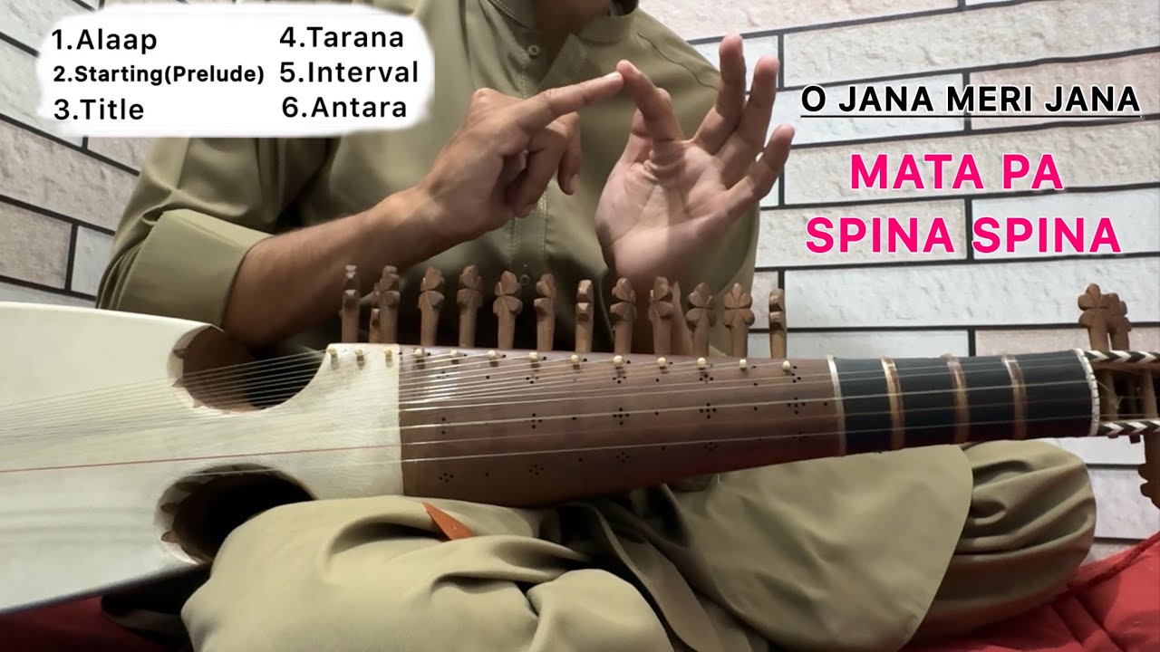 Mata Pa Speena Khula Khandal Ma Kawa|O Jana Meri Jana Rabab Learning Slow Motion.