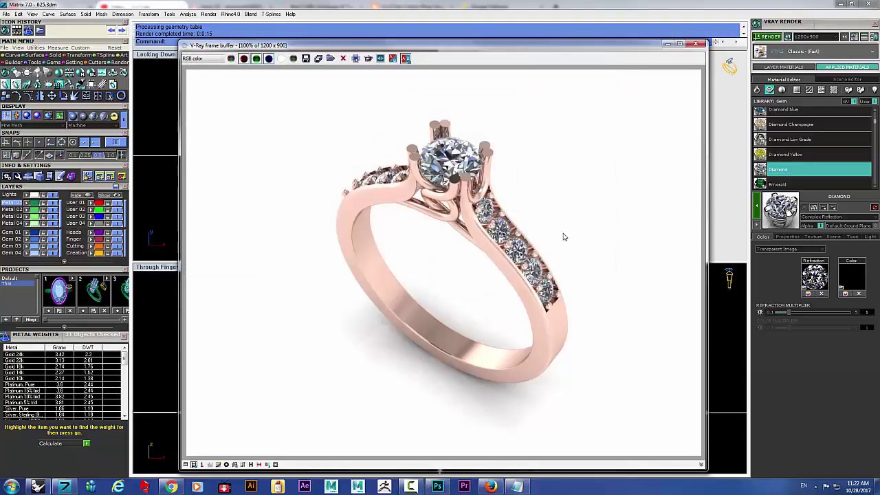 How to calculate ring weight and render in matrix 9 0 8 0 7 0 YouTube