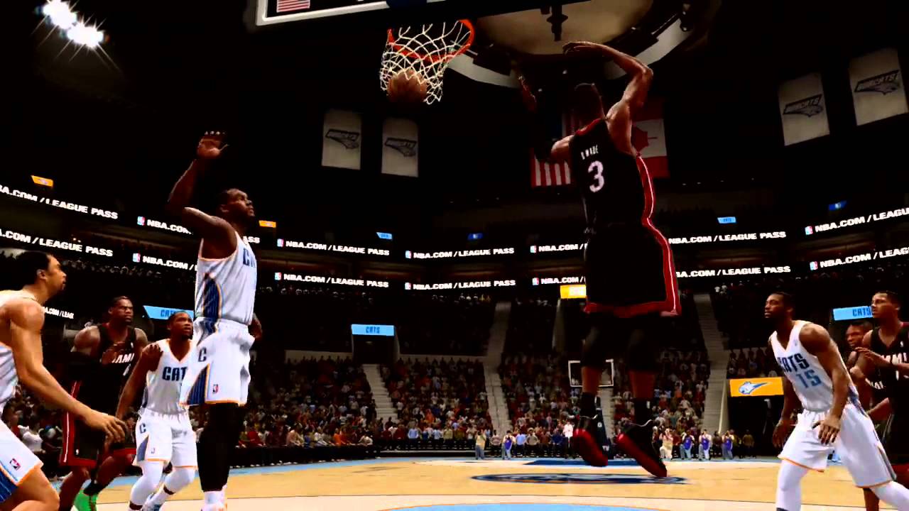 Wade upset after Chalmers passes on him to pass to LeBron for the reverse dunk - Ballislife.com