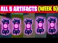 Week 5 Alien Artifacts in Fortnite