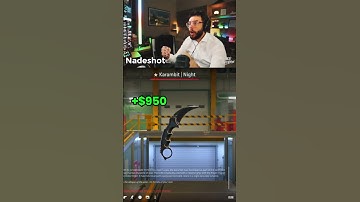 Nadeshot UNBOXES A $950 KARAMBIT ‼️#cs2 #shorts #nadeshot #caseopening
