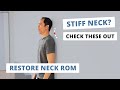 Wall Neck Side Bends/Rotations (Simple & SAFE Exercises for a Stiff Neck)