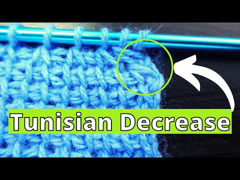 Tunisian Crochet Tutorial for Beginners -- How to DECREASE crochet stitches (by Atreyu Crochet)