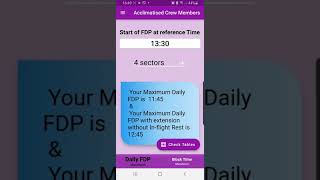 FTL Calculator app #ftl #calculator  #pilot #cabincrew screenshot 5