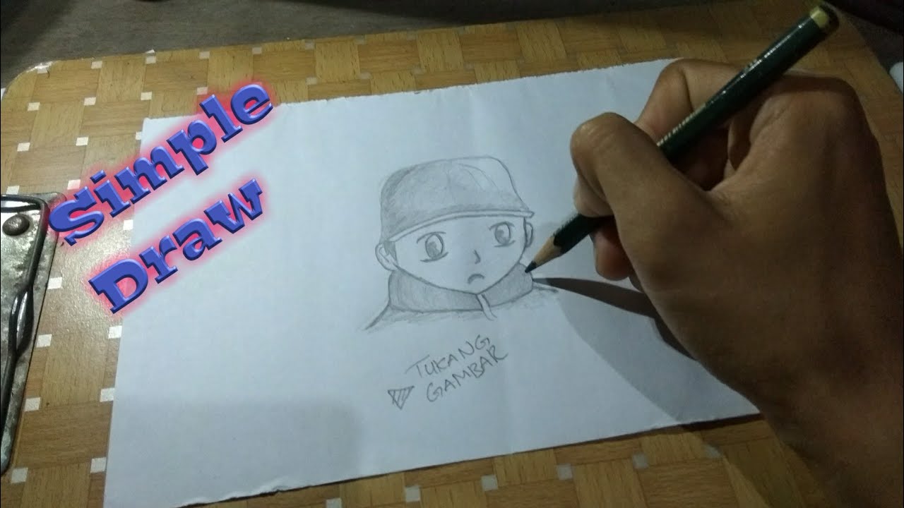 Cara menggambar wajah anime dengan pensil Tukang Gambar 