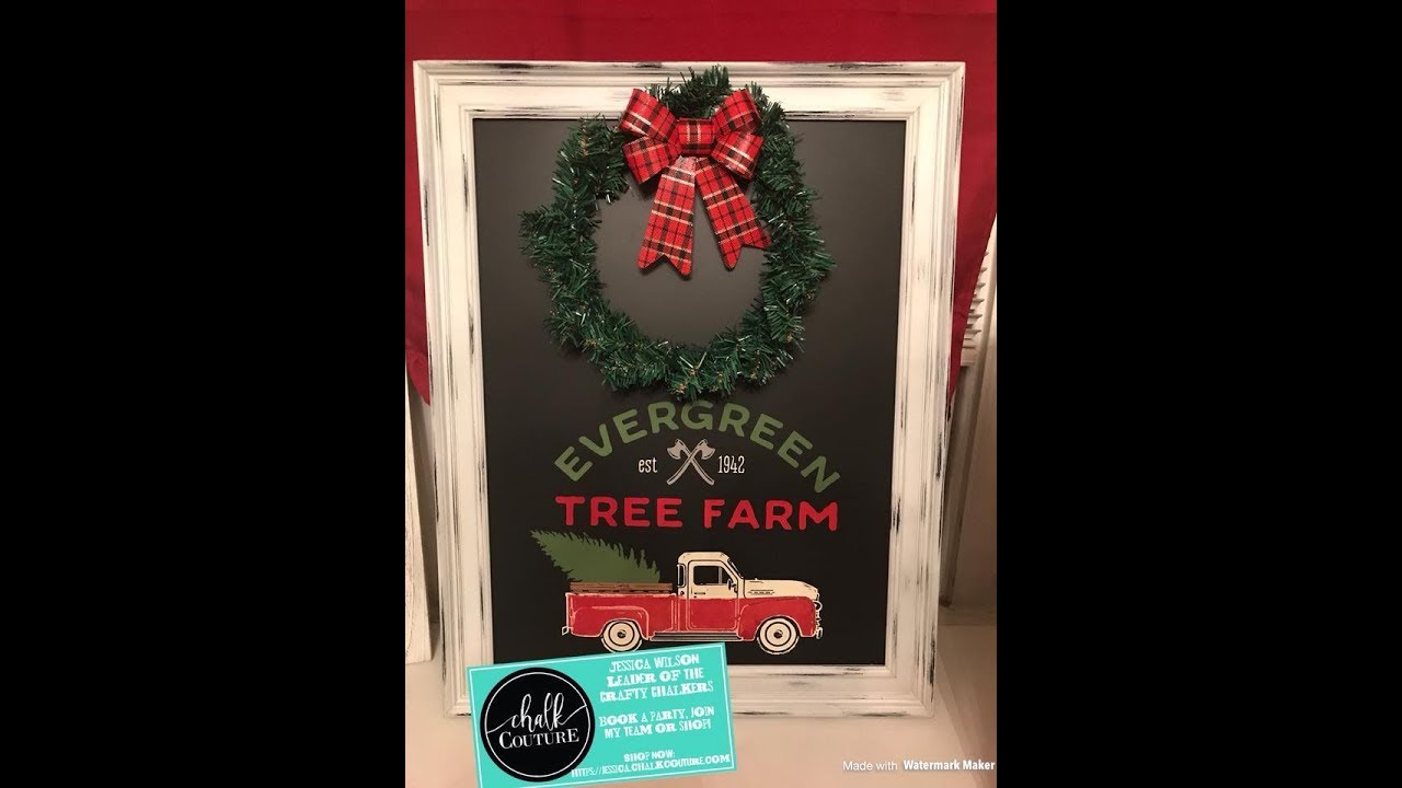 Chalk Couture Vintage Truck on Aiden Antique White Board! YouTube