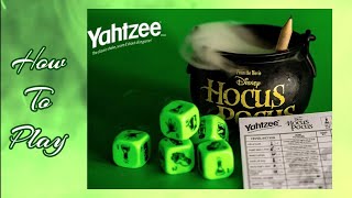 How To Play Yahtzee Disney Hocus Pocus Edition Game