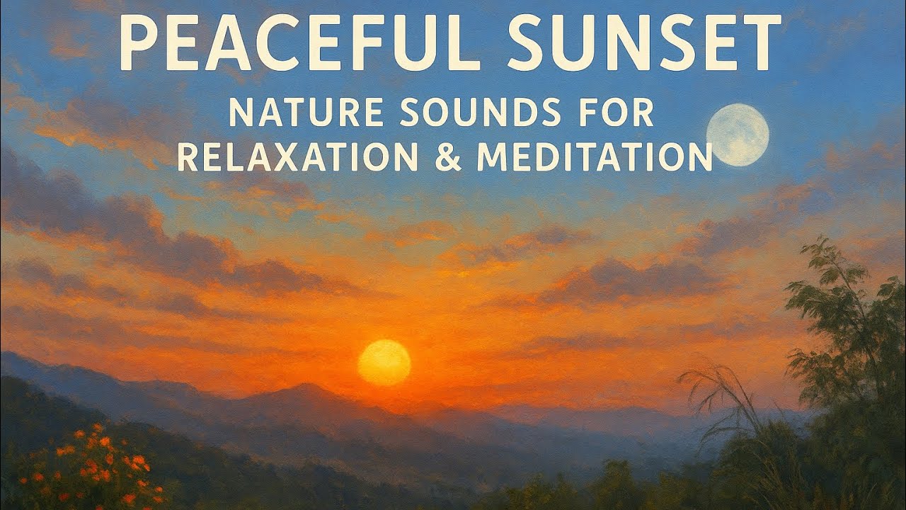 🌄Peaceful Sunset Live Stream 🌞 | Nature Sounds for Relaxation & Meditation 🌅