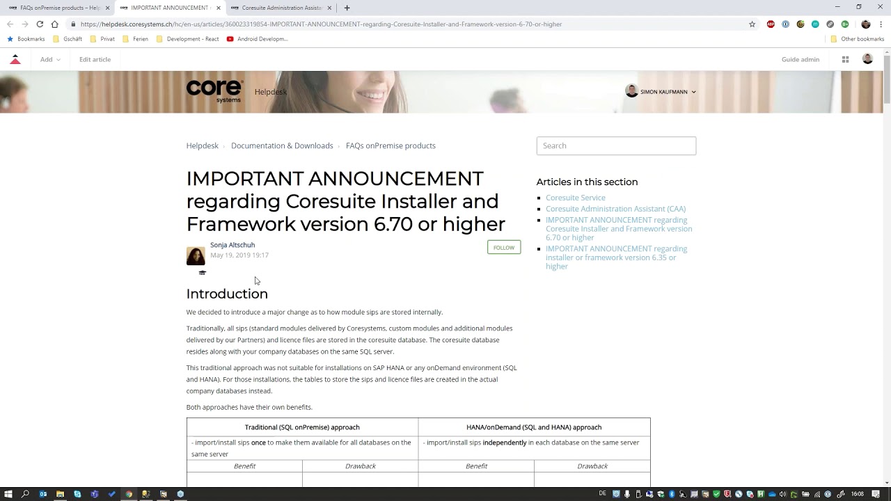 Coresuite Administration Assistant EN