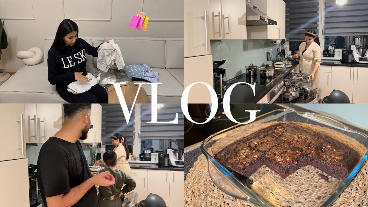 DEV H&M ALIŞVERİŞİM🛍️INDİRİMLİ😍FİT BROWNİE YAPIYORUZ, GÜNÜN MENÜSÜ, BİZİM EVİN HALLERİ🏡