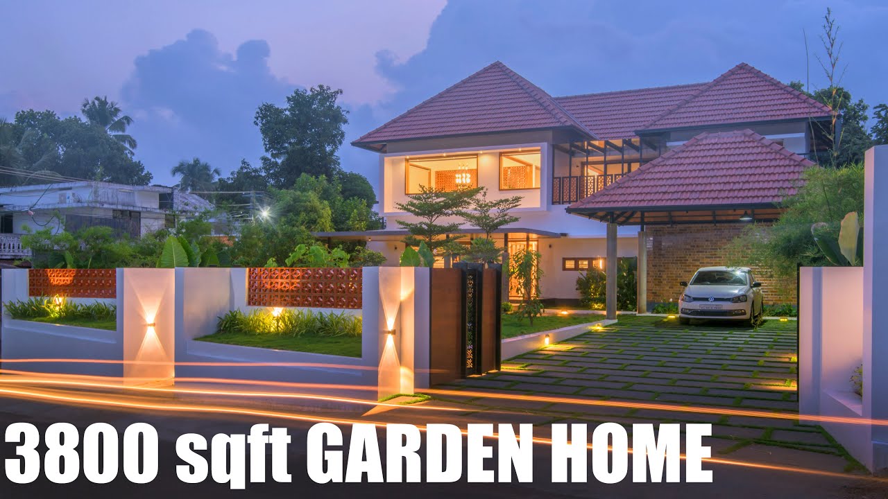 ചെടികളുടെ നടുവിൽ ഒരു വൈറൽ വീട്