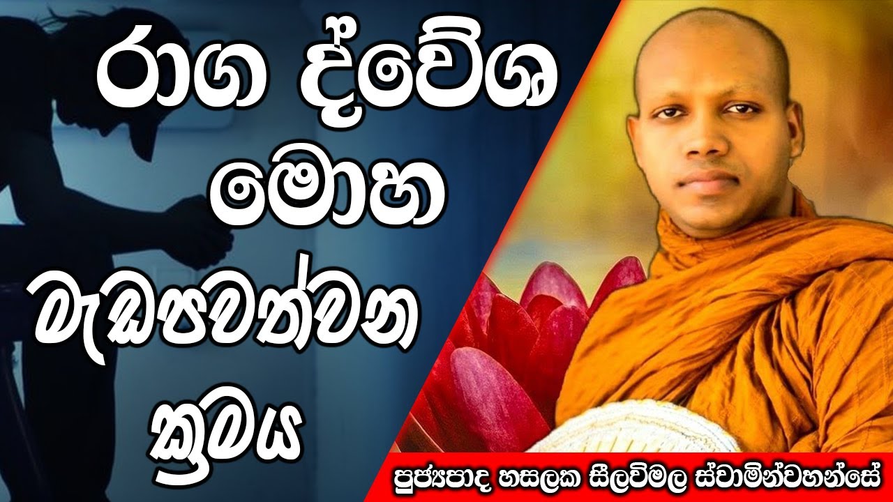 රාග ද්වේශ මොහ මැඩපවත්වන ක්‍රමය | Hasalaka Seelawimala Thero | 
