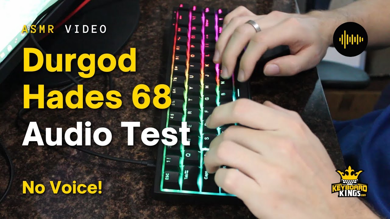 Durgod Hades 68 Keyboard with Kailh Box White Switches | No Voice ASMR