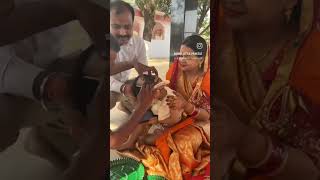 👶 Simmi Ka Mundan Sanskar | Family Vlog ❤️ | Cute Moments#shorts#cutebaby