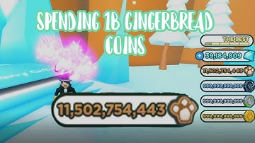Pet Simulator X script: SPENDING 1B GINGERBREAD (I GOT MYTHICALS)