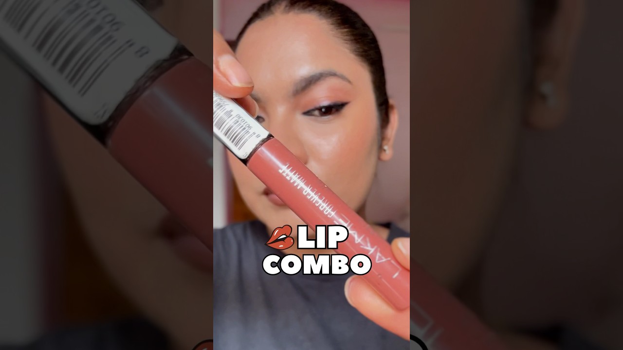 Affordable Nude Lip Combo: Lakme Forever Matte Liquid lipstick 